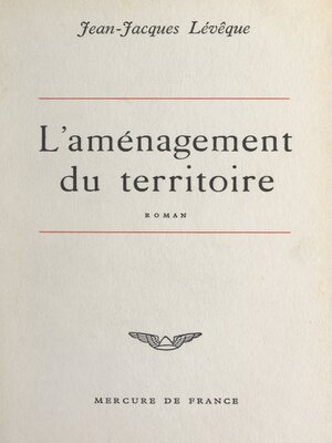 cover image of L'aménagement du territoire